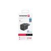 Swissten Netzladegerät GaN 1x USB-C 20W PD und 1x USB-A 18W QC, schwarz