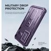 Dexnor 360 Kickstand Camprotector Schutzhülle für Samsung Galaxy A56 - Stoßfeste Handyhülle mit Kameraschütz und Ständer - Lila