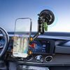 LanParte RBA-T01L Supporto Metallico per Telefono da Auto con Ventosa a Vuoto e Braccio Esteso