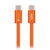 Cablu Forcell F-Energy USB-C - USB-C, QC4.0, PD, 5A, 100W, 1,2 m, portocaliu