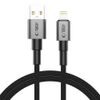 Tech-Protect UltraBoost DNA kábel Lightning, 15W/2,4A, 1m, sivý