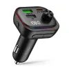 Tech-Protect CC07 3-Port KFZ-Ladegerät mit PD 54W + FM Bluetooth Transmitter - Schwarz