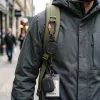 Tech-Protect ATH04 UrbanLoop Sicherheitshalter gegen Diebstahl mit einziehbarem Stahlkabel und Karabiner - Schwarz-Orange