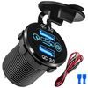 Alogy motociklski polnilnik, 2x USB-A QC 3.0 + USB-C PD 60W