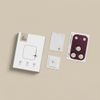 iPhone 18 Pro kaamera kaitseklaas – Tech-Protect CamFull Fit+ – punane