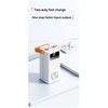 Powerbank 80.000 mAh, 120W PD + QC, 4 USB + 2 Kabel, LED-Licht, weiß