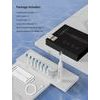 Zestaw sonicznej szczoteczki elektrycznej i bezprzewodowego irygatora 2w1 (IPX7, 5 trybów, 300 ml), biały