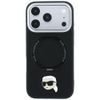 Karl Lagerfeld Leather Ring Stand 360 KC Pin MagSafe ümbris iPhone 17 Pro / 18 Pro – must