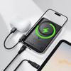 Acefast MagSafe Draadloze Powerbank (M30) 5000 mAh - 2x USB-C - met USB-C Kabel - 20W - Zwart