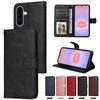 Magnet Schutzhülle für Samsung Galaxy A27 - Elegantes Leder Case mit Magnetverschluss - Schwarz