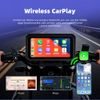 Wyświetlacz motocyklowy 6,25" z bezprzewodowym Apple CarPlay, Android Auto, kamerami DVR i TPMS