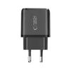 Tech-Protect NCA65W-GAN 2-Port Ladegerät mit GaN-Technologie - USB-C PD 65W / USB-A QC 3.0 - Schwarz