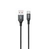 Dudao L3ST kabel USB-A - USB-C, 5A, 1,2 m, črn