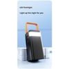Powerbank 80.000 mAh, 120W PD + QC, 4 USB + 2 Kabel, LED-Licht, weiß