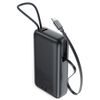 Acefast Powerbank (M34) 20.000 mAh - met Uitschuifbare USB-C Kabel - PD45W Snelladen - Grijs