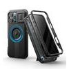 Dexnor Privacy MagSafe Kickstand Camprotector etui iPhone 16 Pro Max, črn