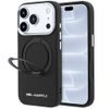 Karl Lagerfeld Ring Stand 360 Saffiano MagSafe ümbris iPhone 17 Pro / 18 Pro – must