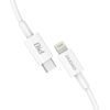 Dudao USB-C - Lightning kabel, 18 W Power Delivery 1 m, bijeli (L6X white)
