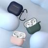 Apple AirPods 3 puha szilikon fülhallgató tok klippel, rózsaszín (D tok)