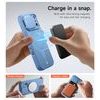 Husă Suritch MagSafe Kickstand Camprotector iPhone 17 Pro Max / 18 Pro Max, albastru deschis