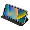 Dux Ducis Skin Leather case, preklopna futrola, iPhone 14 Plus, crna