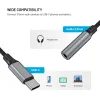 Alumínium adapter FIXED Link USB-C-ről 3,5 mm jack-re, űrszürke