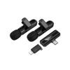 Hoco L20A Set microfoane wireless Lightning / USB-C, negru
