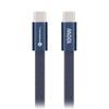 Cablu Forcell F-Energy USB-C - USB-C, QC4.0, PD, 5A, 100W, 1,2 m, albastru