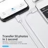JP kabel USB-C na USB-C, PD60W, QC 4.0, 3A, 480Mb/s, bílý, 2 metry