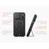 Husă Suritch AirBounce Bumper MagSafe Kickstand CamProtector, iPhone 17 Pro Max / 18 Pro Max, negru