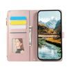 Xiaomi 14T vāciņš – Glamour maku vāciņš ar siksniņu – rozā