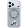 Karl Lagerfeld Leather Ring Stand 360 KC Pin MagSafe ümbris iPhone 17 Pro / 18 Pro – hall