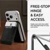 Spigen MagSafe Slim Fold Tripod S314-4 magnetiline kaardihoidja ja alus iPhone'ile kuni 12 kaardile – must