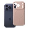 iPhone 17 Pro / 18 Pro silikoninis dėklas su kameros apsauga MagSafe – rožinė