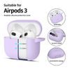 Tech-Protect Θήκη Σιλικόνης, Apple AirPods 3, μωβ