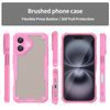 ArmorShield Hybrid Case, iPhone 16, Rosa