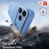 iPhone 17 Pro / 18 Pro vāciņš – ESR Cyber Armor Kickstand ar statīvu – gaiši zils