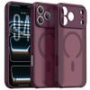 Techsuit HaloFrost II MagSafe Case für iPhone 17 Pro Max / 18 Pro Max - Stoßfeste Schutzhülle - Dark Cherry