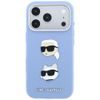 Karl Lagerfeld Saffiano with K&C Heads Pins and Logo ümbris iPhone 17 Pro / 18 Pro – sinine