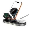 Tech-Protect A51 ArcticBoost 3in1 Kabelloses MagSafe Ladegerät für Smartphone, Smartwatch & Earbuds - Qi 2.2 - 25W - Schwarz