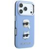 Karl Lagerfeld Saffiano with K&C Heads Pins and Logo ümbris iPhone 17 Pro / 18 Pro – sinine