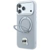 Karl Lagerfeld Leather Ring Stand 360 K Pin MagSafe ümbris iPhone 17 Pro Max / 18 Pro Max – hall