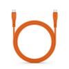 Cablu Forcell F-Energy USB-C - USB-C, QC4.0, PD, 3A, 60W, 1 m, portocaliu
