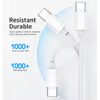 JP kabel USB-C na USB-C, PD60W, QC 4.0, 3A, 480Mb/s, bílý, 2 metry