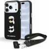 Karl Lagerfeld Saffiano K&C Heads Pins and Logo Crossbody ümbris iPhone 17 Pro / 18 Pro – must
