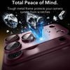 iPhone 18 Pro kameros apsauginis stiklas – ESR Armorite Pro grūdintas stiklas – vyno raudona