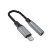 FIXED Link alumínium adapter Lightning - 3,5 mm-es jack, űrszürke