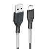 Forcell Carbon kabel, USB - USB-C 2.0, 2,4A, CB-02A, černý, 1 metr