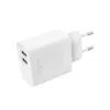 Hálózati töltő FIXED 2x USB, 17W, Smart Rapid Charge, fehér