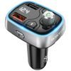 Borofone BC32 Sunlight FM MP3 transmițător, Bluetooth, 2x USB + microSD, QC 3.0, 18W, 2.4A, negru